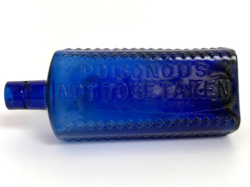 6oz antique cobalt blue - cobalt, glass