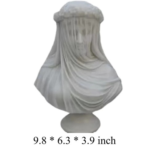 Abstract veiled maiden bust - abstract,