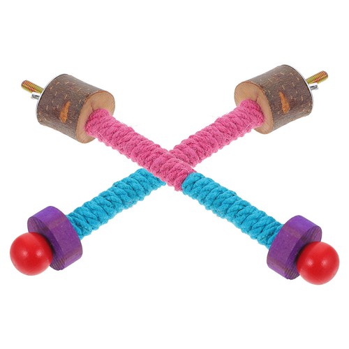 Natural wooden parrot perch - wooden,