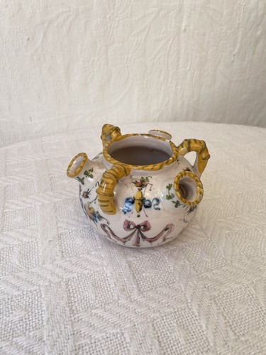 Vintage majolica handled - majolica, vase