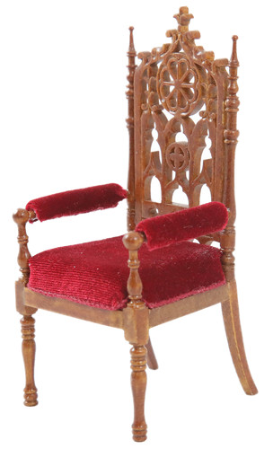 Dolls house red walnut - dolls,
