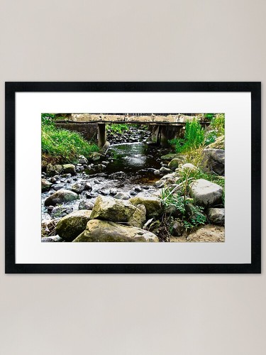 Rocky stream framed art print - rocky,