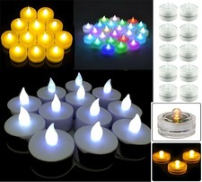 Flameless Electric LED Candles Realistic Battery Tea Lights Fake Candle Lamp UK