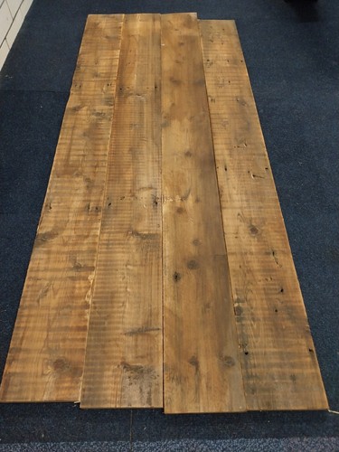Reclaimed pine floorboards - reclaimed,