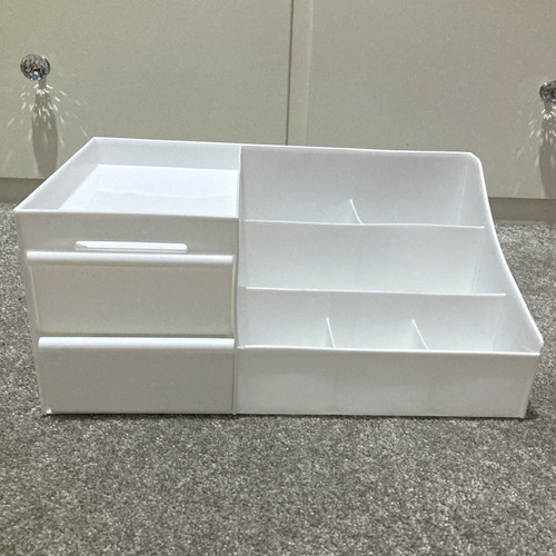 White plastic desktop cosmetic - white,