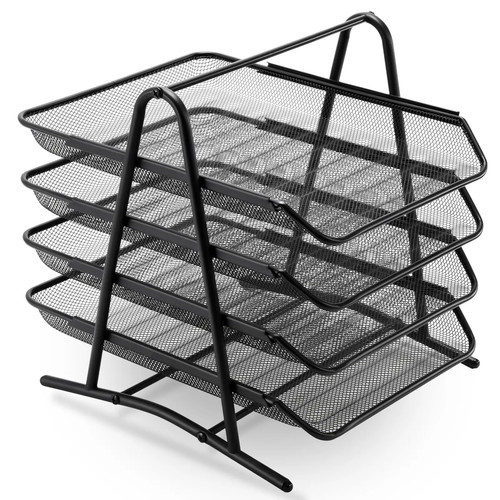 4tier mesh desk - mesh, organiser