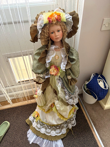 Porcelain kathleen girl doll - kathleen,
