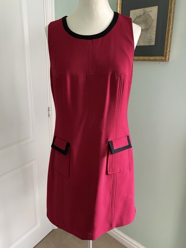 60s style dress wine colour - 60s,
