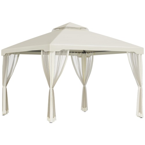 Outsunny m metal gazebo - metal,