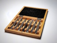 7 PCE  Precision Tweezers  stainless steel anti magnetic wooden box