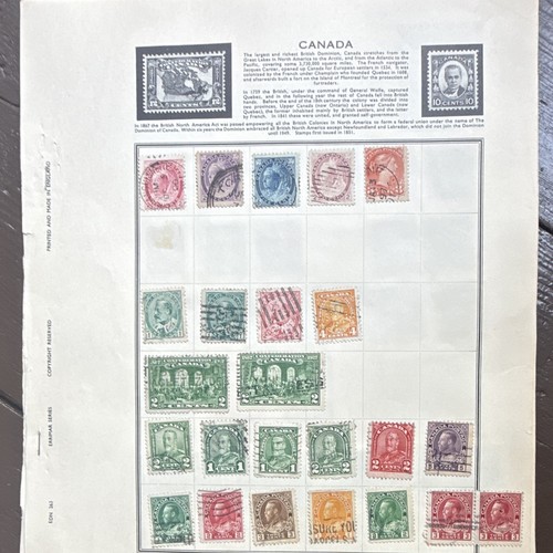 Canada used postage - postage, stamp