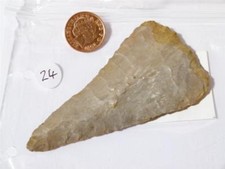 Antique Native American Indian  FLINT Knife Ex Reynolds Collection #24