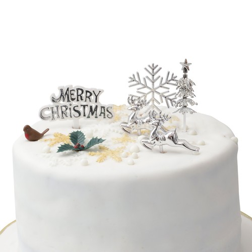 Piece silver set merry - 7,