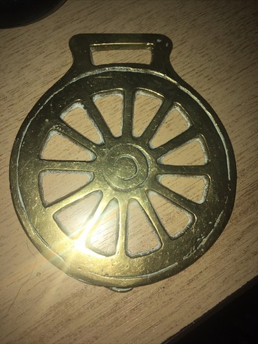 Vintage horse brass - brass, cart