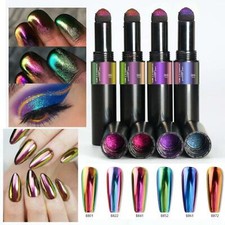 Chameleon PEN Mirror Nail Duo Chrome Powder Air Cushion Solid Stick Dust Shimmer