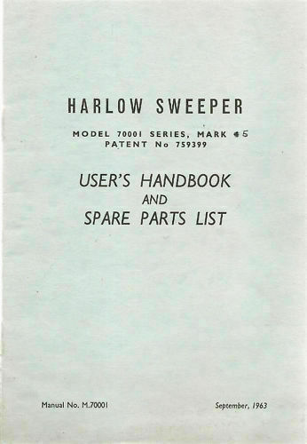 Harlow path sweeper - path, handbook