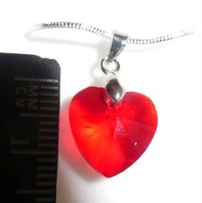 Romantic Red Heart Necklace on