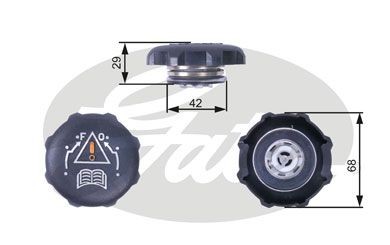 Gates radiator cap for - gates, peugeot