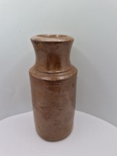 Vinyage Earthenware Jar, With Brown Salt Glazed Finish
