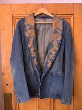 VINTAGE Denim Jacket with Gold