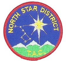 North Star District CP BSA Patch RED Bdr (ZG401)