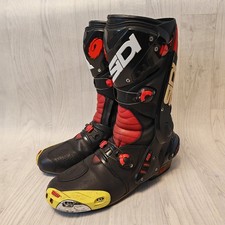 SIDI VORTICE Race Level Sports Motorcycle Boots Mens UK 11 EU 46 Black Red 