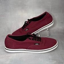 Vans Off The Wall - Womens UK Size 3.5 - Burgundy Slip Ons Shoes Trainers Canvas