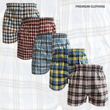 Mens loose 6 PACK WOVEN Cotton Boxers Shorts Underwear Trunks Anti sweat M-5XL
