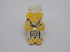 Marie Curie pin badge Teddy