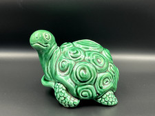 Vintage Sylvac green Tortoise MONEY BOX.