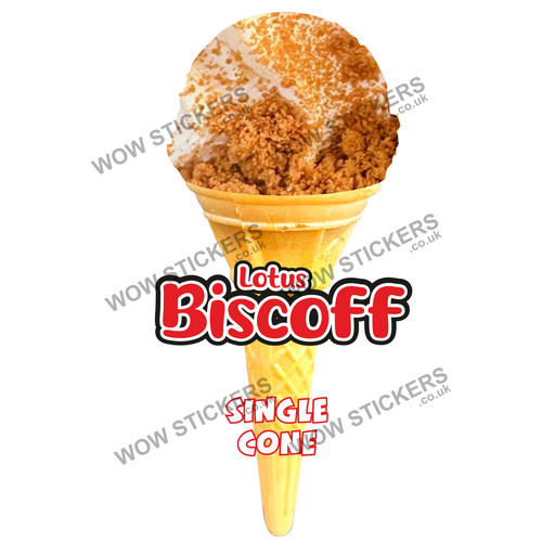 Biscoff scoop single cone - biscoff,