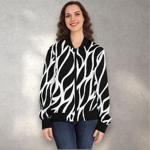 Women bomber jacket trendy - jacket,