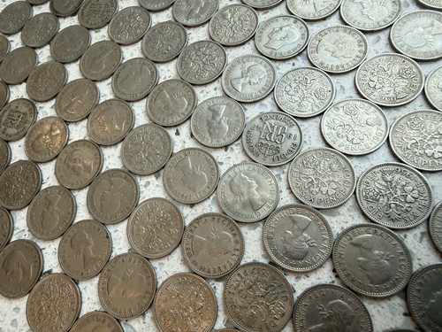 Predecimal coins large - predecimal,