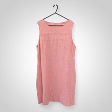 Next Peach White Stripe Linen