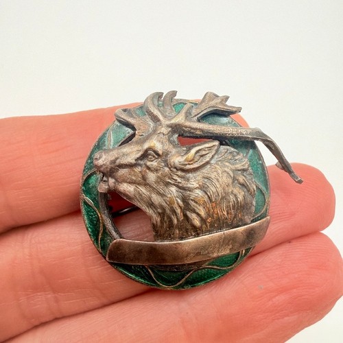 Antique scottish stag head - scottish, hat