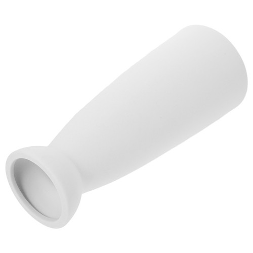 2pcs white ceramic - ceramic, flower
