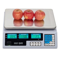 40kg/88lb Electronic Digital Scales Weighing Retail Shop Price Scale White Scale