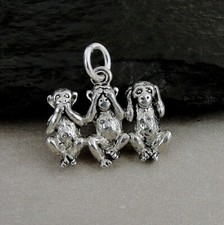 Silver Three Wise Monkeys