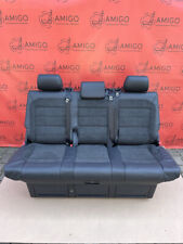 Bench rear triple seat VW T5 T6 titan black leather alcantara Multivan Caravelle