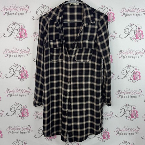 Dex dress button plaid - button, up