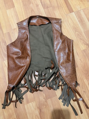Vintage 70s leather fringe - vintage,