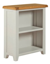 Grey bookcase low bookshelves