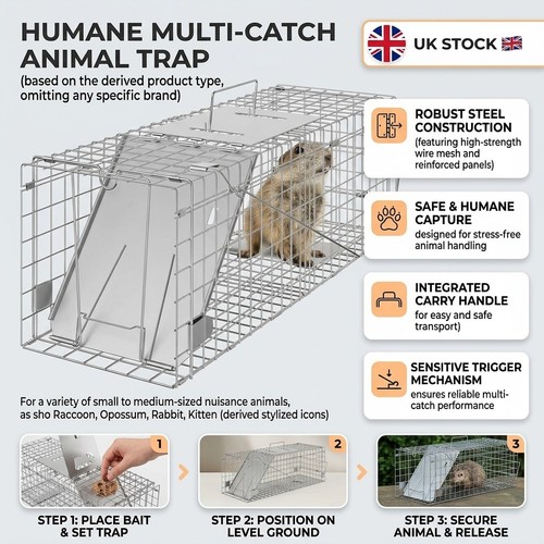 Live animal trap - live, 61x19x21