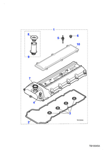Jaguar camshaft cover engine - jaguar,