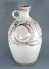 VINTAGE ALDERMASTON POTTERY JUG VASE with LOOP HANDLE EDGAR CAMPDEN