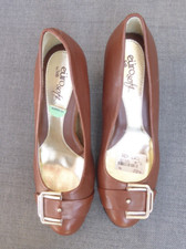 Eurosoft by Sofft ladies brown leather court shoes size 4.5 (37)