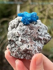 Cavansite Flower on Heulandite