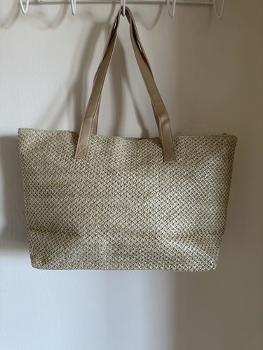 Raffia style tote bag - style,