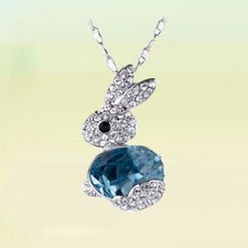  Rabbit Necklace Bunny Crystal