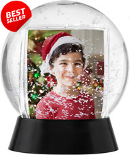 2 Photo Snow Globe Sphere with